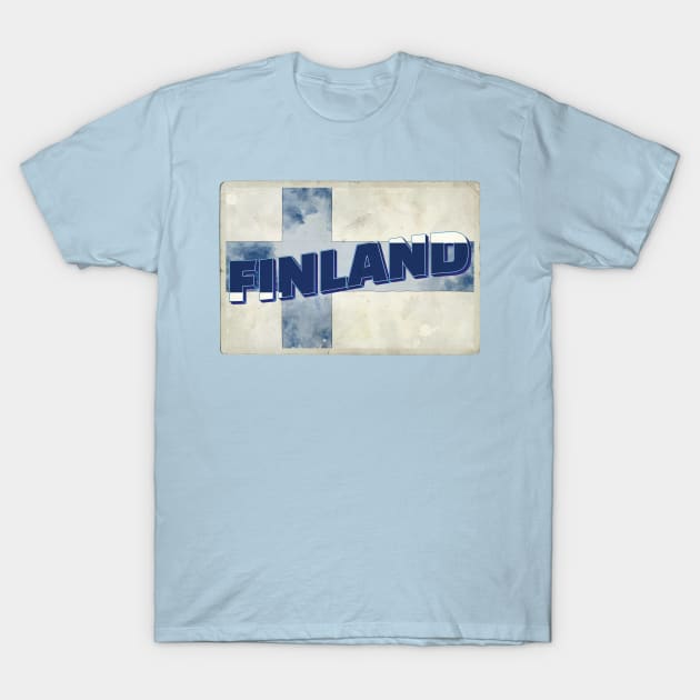 Finland vintage style retro souvenir T-Shirt by DesignerPropo